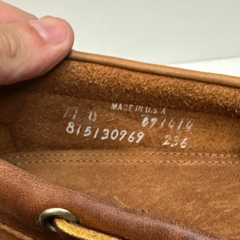 NIB Rancourt & Co. x Polo Ralph Lauren Telford Boat Shoe Tan NOS Maine USA 11 D